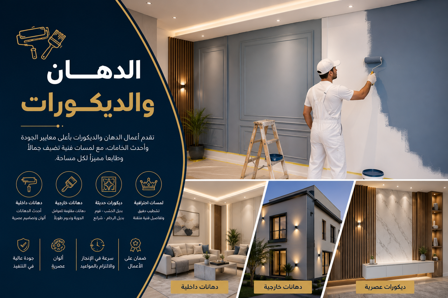الدهان والديكورات